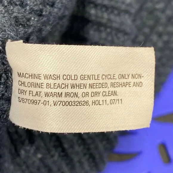 Gap Cable Knit Solid Blue Oversized Sweater Shirt Top Size Medium M Womens - Picture 5 of 5